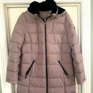 large plum purple long puffer jack💜💜